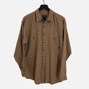 Patagonia Organic Cotton Plaid 2 Pocket Long Sleeve Button Front Shirt - Medium